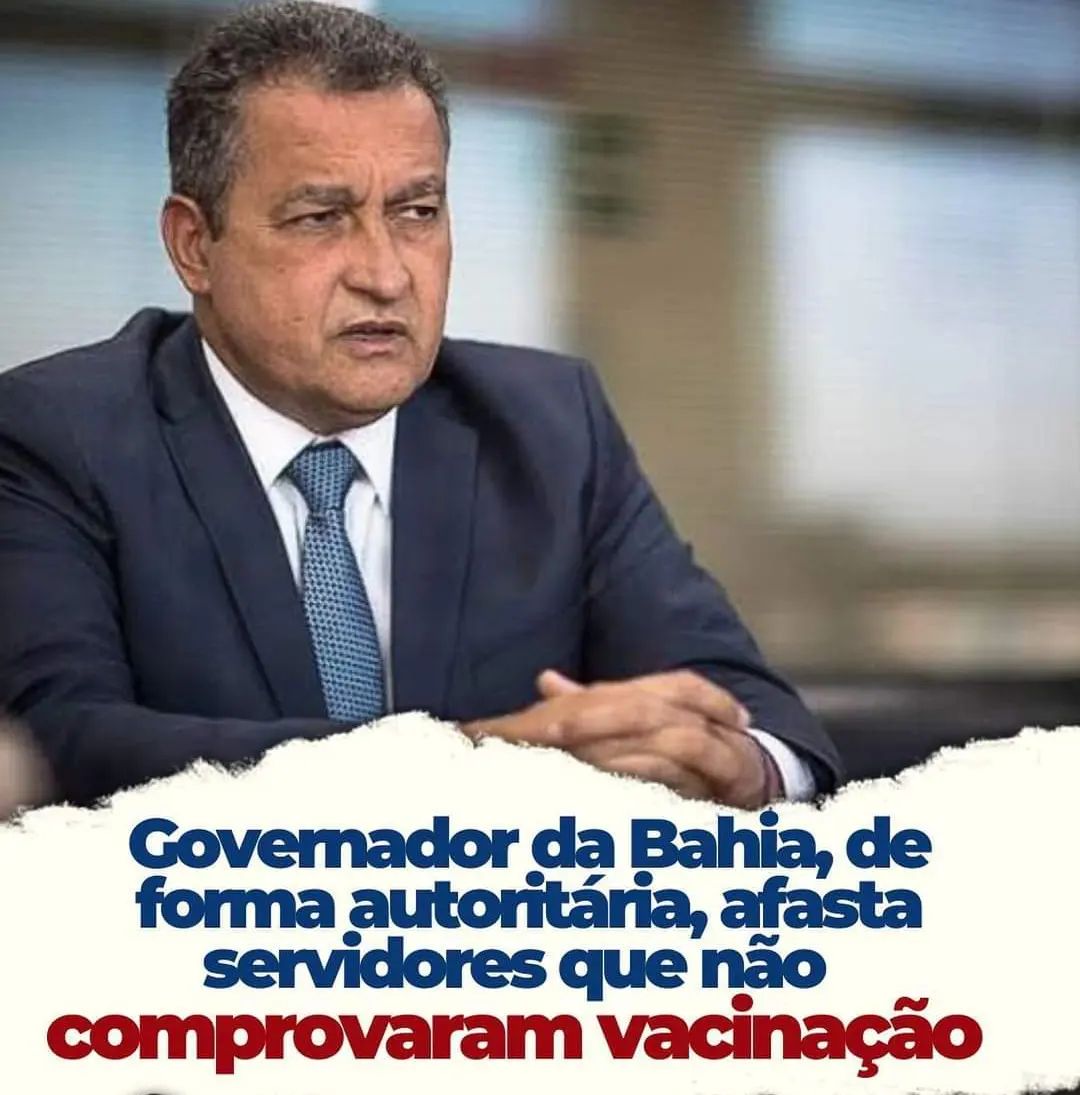 Já são quase 300 servidores vítimas da tirania do (des)governador RUI COSTA, que pune o funcionário que não aceita a imposição do PASSAVÍRUS.