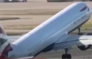 VÍDEO: Fortes ventos fazem avião arremeter no aeroporto de Londres