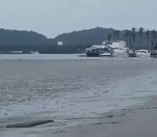 O mar ‘sumiu’? Entenda o recuo das águas no litoral paulista potencializado pelo ciclone, VEJA VÍDEO