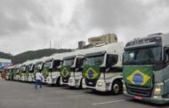 Caminhoneiros chegam a Brasília para os protestos contra o resultado das urnas