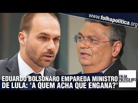 Eduardo Bolsonaro empareda e questiona ministro de Lula, Flávio Dino: ‘quem o senhor acha que engana?’; VÍDEO!
