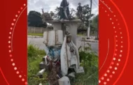 Imagem de Nossa Senhora de Fátima é alvo de vandalismo no Benedito Bentes, em Maceió