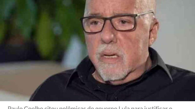 EXTRA: Escritor, Paulo Coelho, diz que se arrepende de ter investido na campanha de Lula: “Me arrependo profundamente,  ele é um  patético”