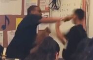 Aluno desrespeita, provoca e peita professor, mas profissional perde a paciência e parte pra cima (veja o vídeo)