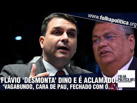 Flávio Bolsonaro ‘desmonta’ mentiras de Flávio Dino, ministro de Lula, e o chama de ‘Vagabundo, cara de pau’, e é aclamado; ASSISTA!