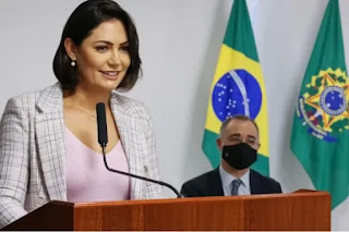 MUNDO: MICHELLE BOLSONARO VENCE DILMA E ANITTA EM DISPUTA DA FORBES