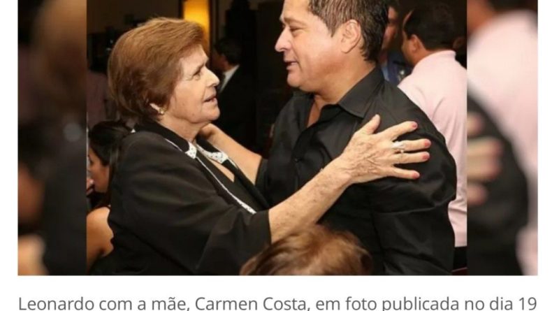 LUTO: Mãe do cantor Leonardo, Dona Carmem morre em Goiânia