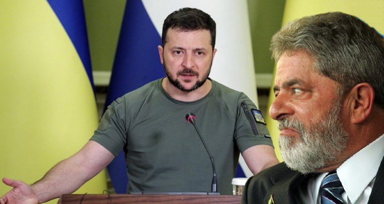 Zelensky desmascara Lula no palco internacional