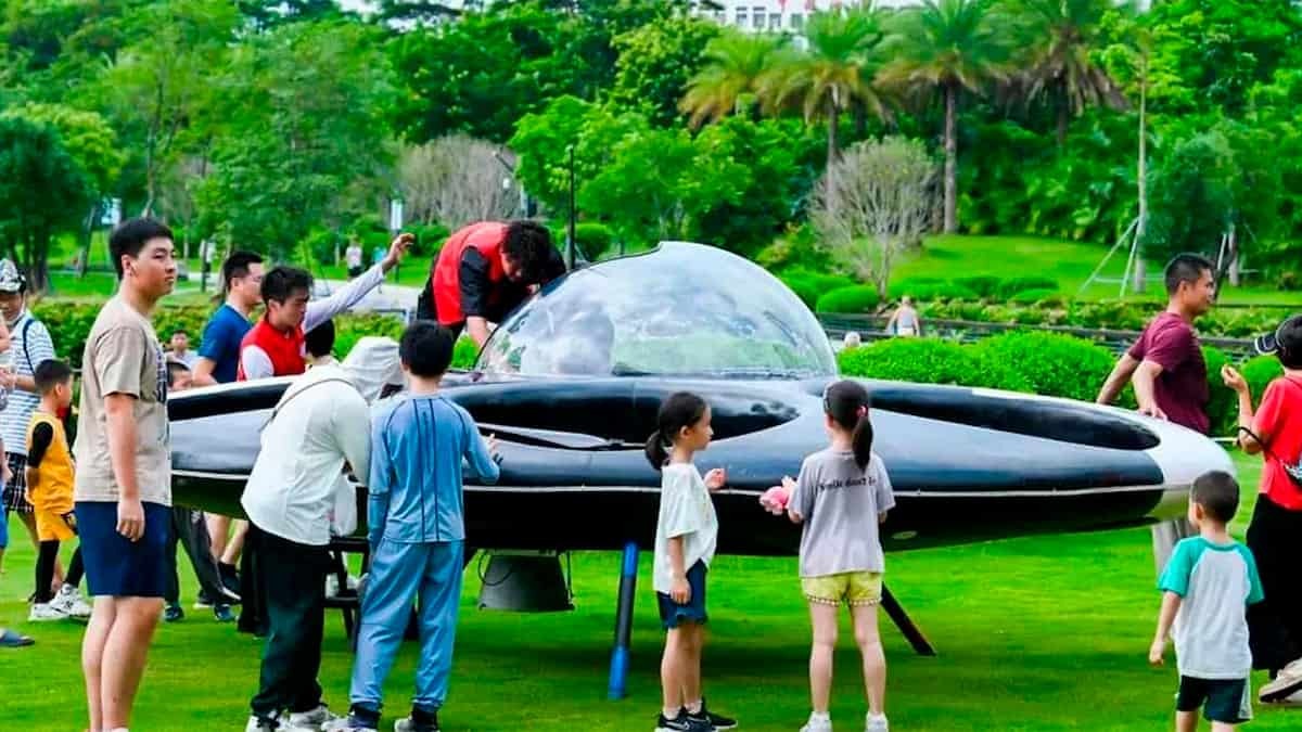 Ovni? Veja o voo do primeiro disco voador elétrico tripulado do mundo; VÍDEO