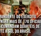 Comandante do Exército exonera mais de 170 oficiais que comandam quartéis de norte a sul do Brasil