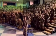 Milhares de soldados adoram a Deus dentro de acampamento