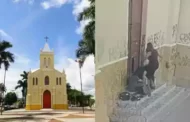 Mulher quebra porta de igreja durante briga com o namorado  FONTE: terrabrasilnoticias.com