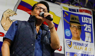 MUNDO: FAMILIARES DE PRESIDENCIÁVEL ASSASSINADO NO EQUADOR SÃO IMPEDIDOS DE VER SEU CORPO