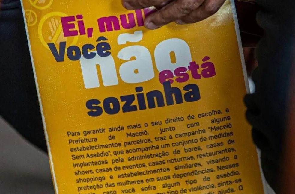 'Corrida Segura': campanha combate importunação sexual nos meios de transporte em Maceió