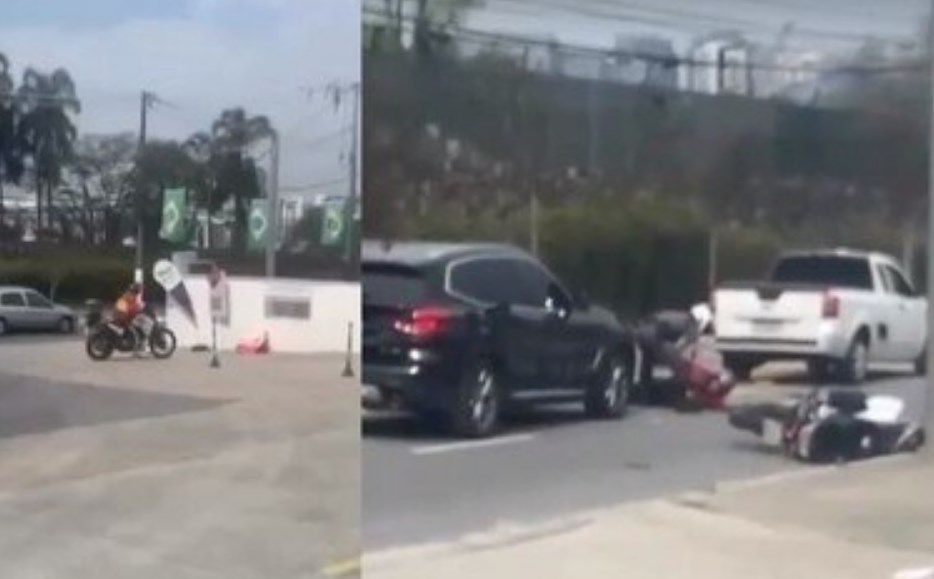 Homem rouba moto de PM e é atropelado em seguida; VEJA VÍDEO!