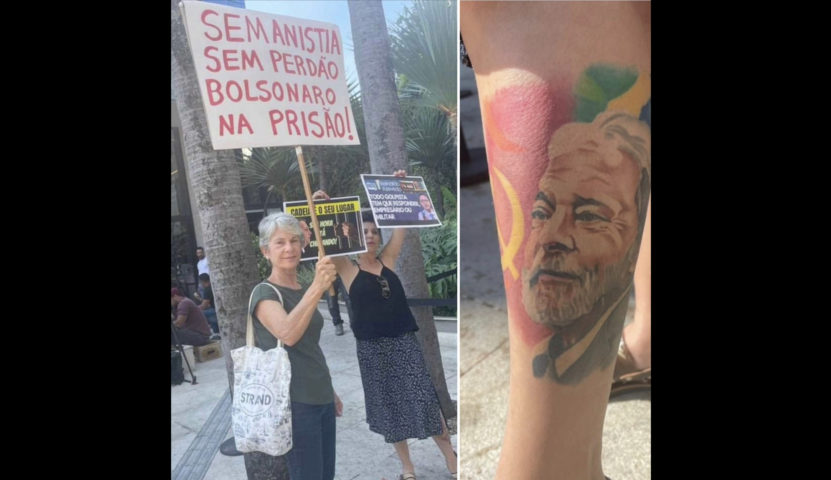 Petistas protestam contra Bolsonaro na porta de um hospital