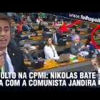 Tumulto e bate-boca na CPMI: Nikolas Ferreira enfrenta Jandira Feghali, rebate insulto da comunista e garante: ‘enquanto a gente tiver fôlego, vai desmentir essas mentiras aqui’; ASSISTA VÍDEO!