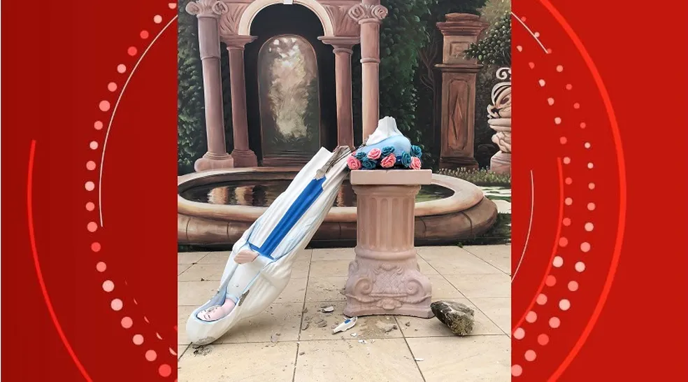 Imagem de Nossa Senhora da Conceição é alvo de vândalos em Mata Grande, AL