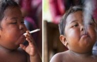 Lembra do bebê que fumava 40 cigarros por dia? Saiba o que aconteceu com ele