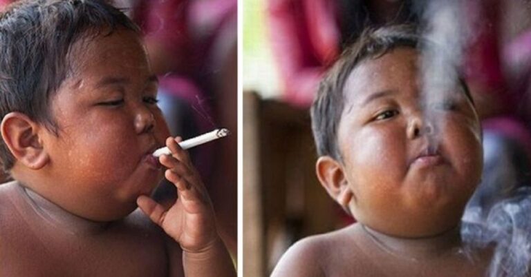 Lembra do bebê que fumava 40 cigarros por dia? Saiba o que aconteceu com ele