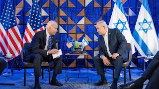 MUNDO: BIDEN FAZ NOVO PRONUNCIAMENTO SOBRE GUERRA EM ISRAEL