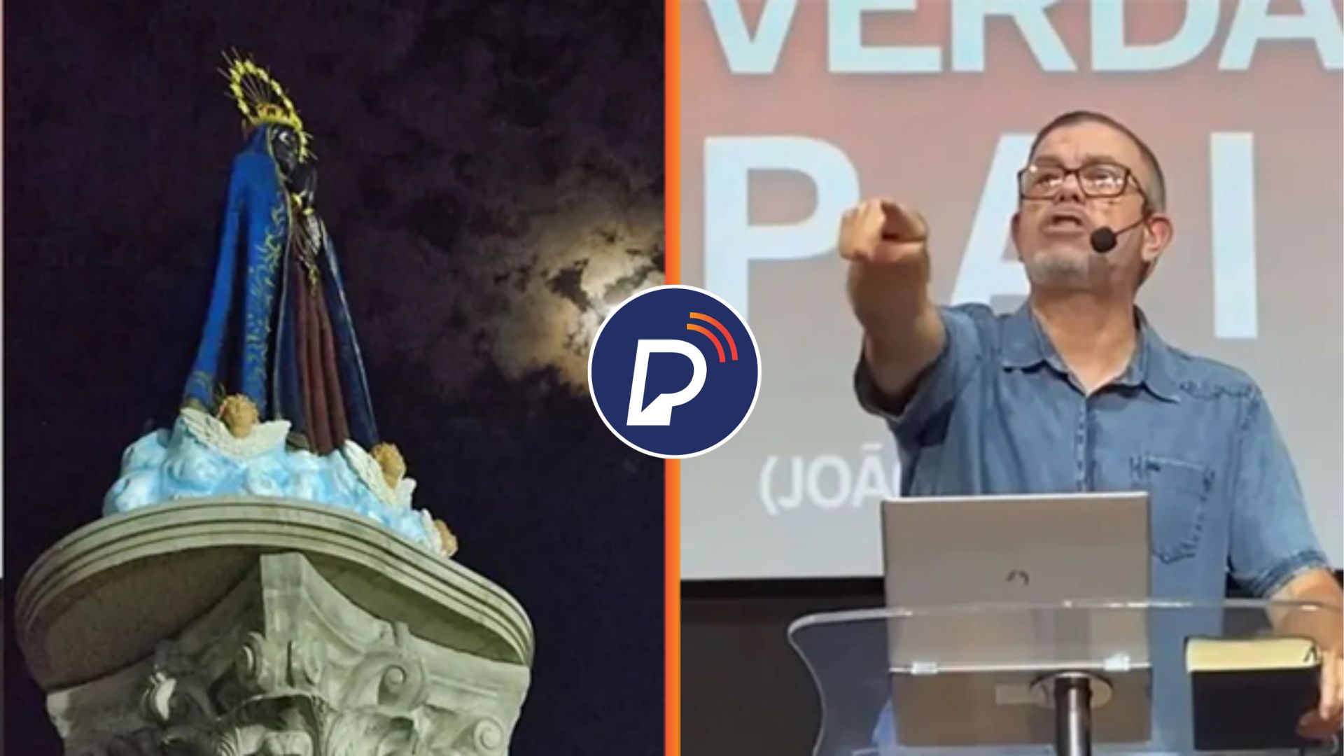 Pastor chama imagem de Nossa Senhora Aparecida de “Satanás fantasiado de azul”
