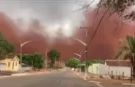 Vídeos: nuvem de poeira chama a atenção no interior de Goiás; veja