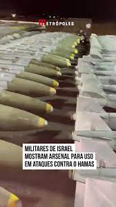 MUNDO: MILITARES DE ISRAEL EXIBEM ARSENAL A SER USADO CONTRA HAMAS