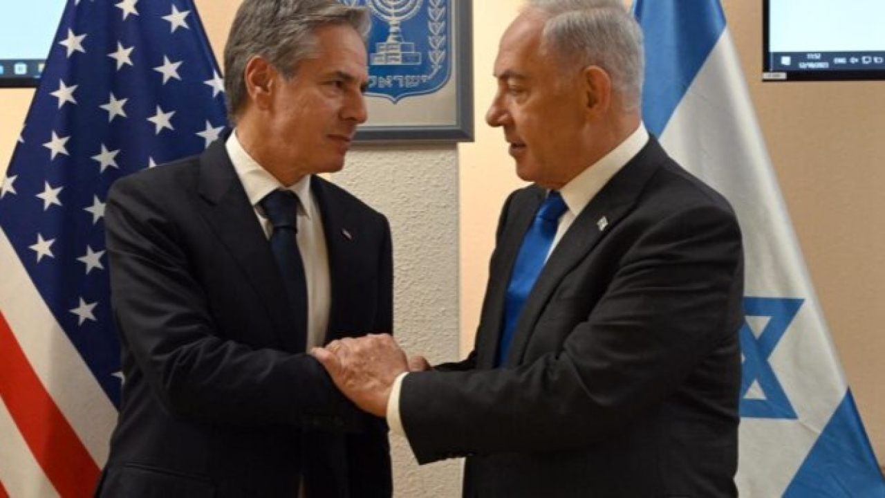 ‘HAMAS PRECISA SER LIQUIDADO COMO FOI O ESTADO ISLÂMICO’, DEFENDE NETANYAHU AO LADO DE BLINKEN