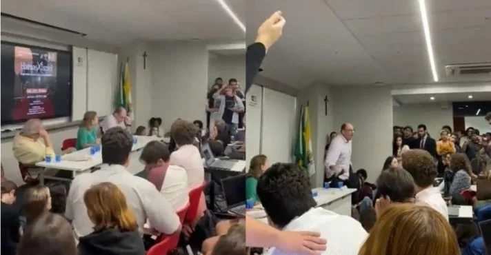 Na PUC, professor esquerdista diz que ataques do Hamas são ‘resposta’ e alunos reagem (veja o vídeo)