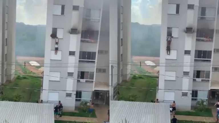 Avós pulam de prédio após neta de 11 anos atear fogo em sofá (veja o vídeo)