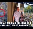 Multidão chama Lula de ‘ladrão’ e aclama Bolsonaro aos gritos de ‘mito’ no Nordeste; ASSISTA VÍDEO!