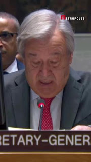 MUNDO: DIPLOMATA DE ISRAEL SE IRRITA COM SECRETÁRIO-GERAL DA ONU EM REUNIÃO