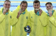Ouro no Pan de Santiago: Brasil vence os 4x200m livre masculino na natação; veja