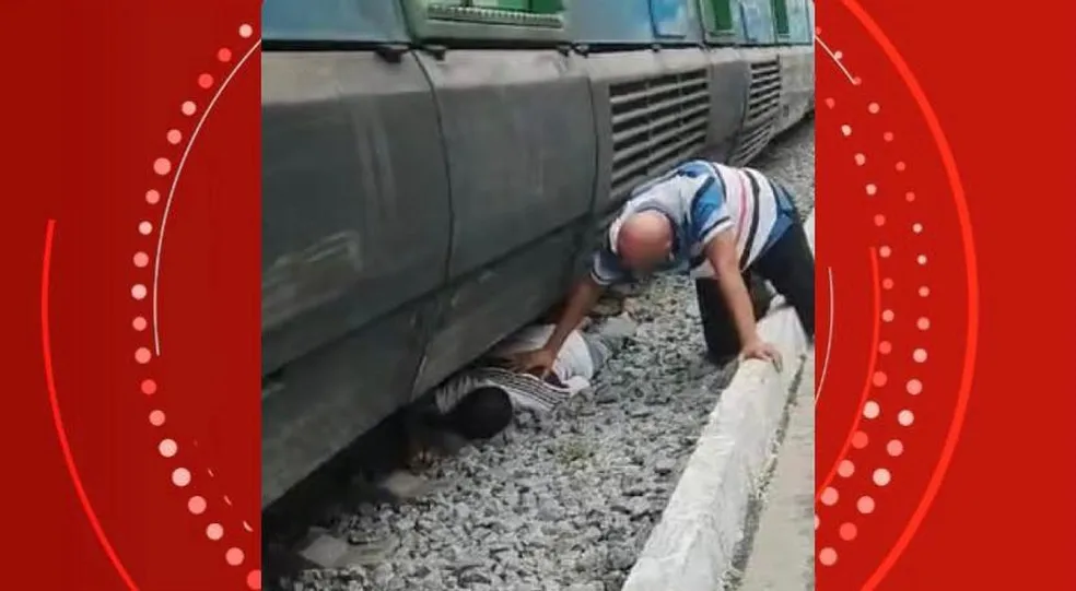 Homem cai na linha férrea, é atropelado por VLT e tem mão amputada em Maceió