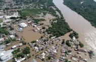 Cidade no RS fica embaixo d’água após temporais; veja imagens