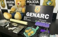Operação encontra drogas dentro de urso de pelúcia e ao alcance de crianças, em Luziânia