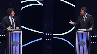 MUNDO: DEBATE PELA PRESIDÊNCIA DA ARGENTINA TEM MOMENTO TENSO ENTRE MILEI E MASSA