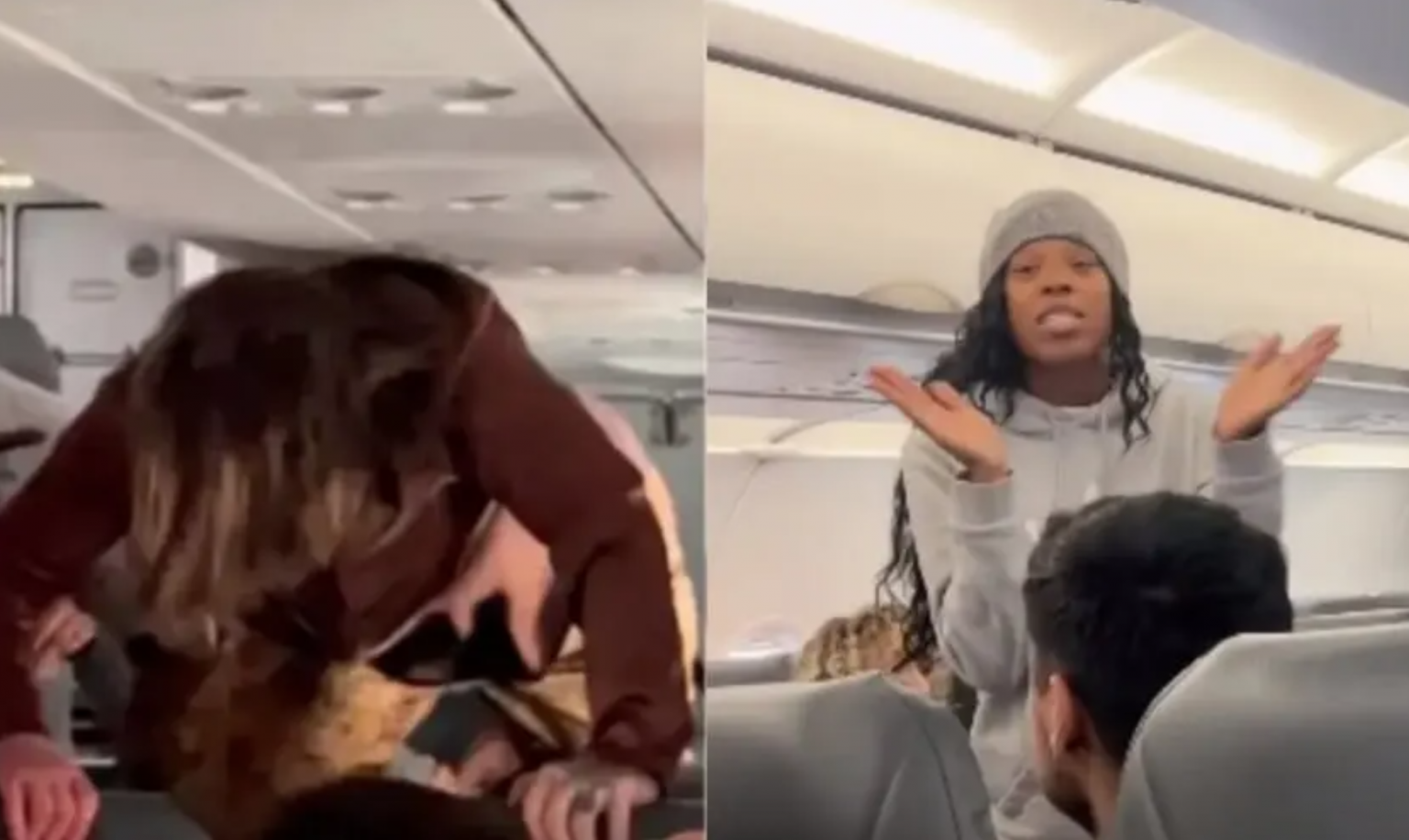 Passageira “possuída” gera pânico em avião e mulher prega: “Encontrem Jesus”