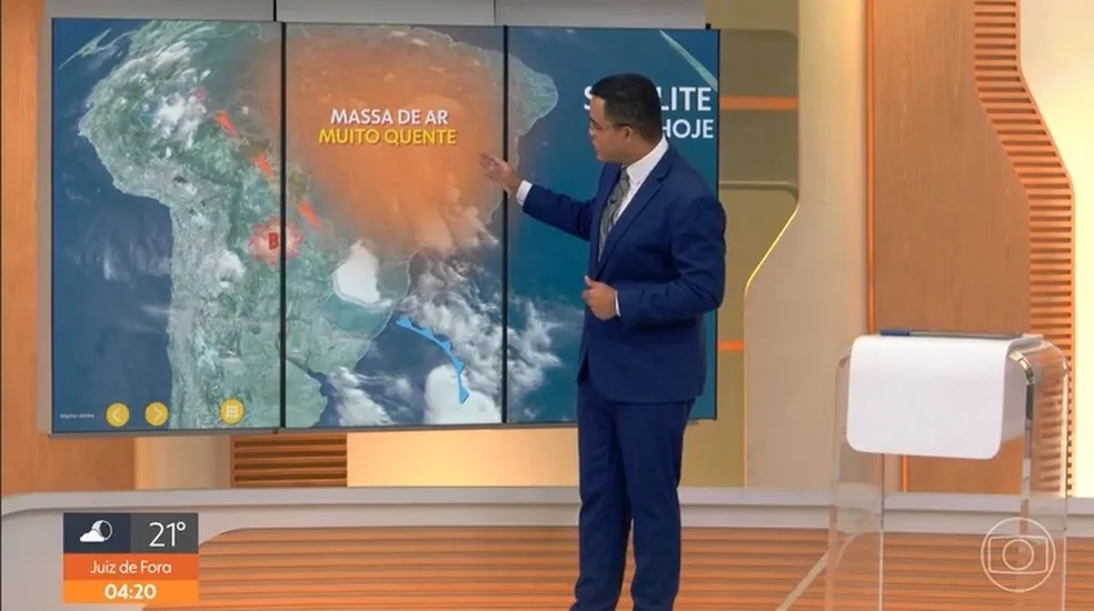 Onda de calor 'prende' chuva no Sul e pode provocar temporais isolados pelo Brasil; entenda