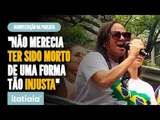 BRASIL: VIÚVA DE PRESO DO 8 DE JANEIRO FAZ PRONUNCIAMENTO IMPACTANTE NA PAULISTA