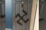 Mulher judia é esfaqueada na França e tem porta pintada com suástica nazista