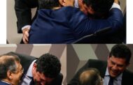 Sérgio Moro tenta se explicar sobre foto abraçado com Flávio Dino; VEJA VÍDEO
