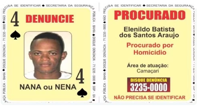 Criminoso que passou pelo 'Baralho do Crime', sendo um dos mais procurados da Bahia, morre em confronto com a polícia em Alagoas
