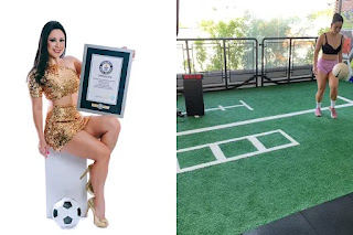 Brasileira entra para o Guinness Book ao bater 10h de embaixadinhas