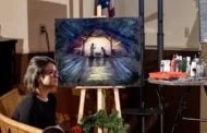 Artista usa pinturas para conectar pessoas com Deus