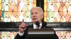 MUNDO: BIDEN É INTERROMPIDO DURANTE DISCURSO DE CAMPANHA