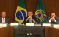Reunião de Bolsonaro com ministros foi filmada por trás de um vidro, VEJA VÍDEO