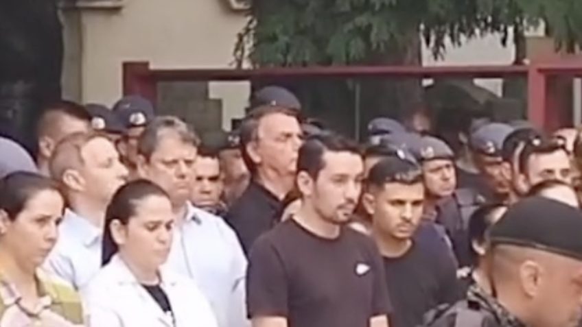 Enterro: Bolsonaro, Tarcísio e Derrite prestam homenagem a PM morto em SP