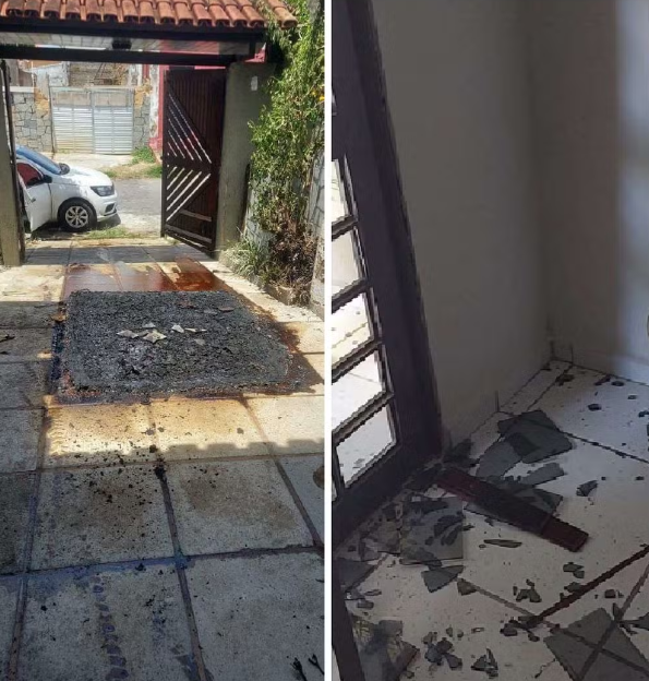 Homem ameaça família para comprar arma, não é atendido e coloca fogo na casa dos pais